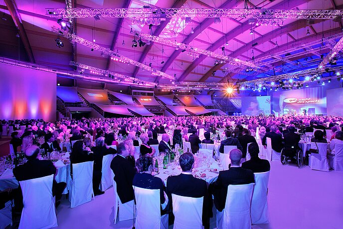 Auch für einen Galaabend ist die Salzburgarena geeignet.