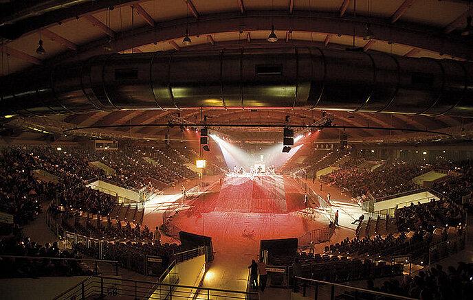 Die Salzburgarena ist ein Veranstaltungsort für verschiedenste Sportarten.