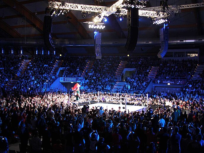 Auch ein Wrestling-Turnier machte halt in der Salzburgarena.